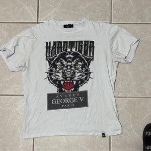 Avenue George V White Tiger Graphic Short-Sleeve Tee